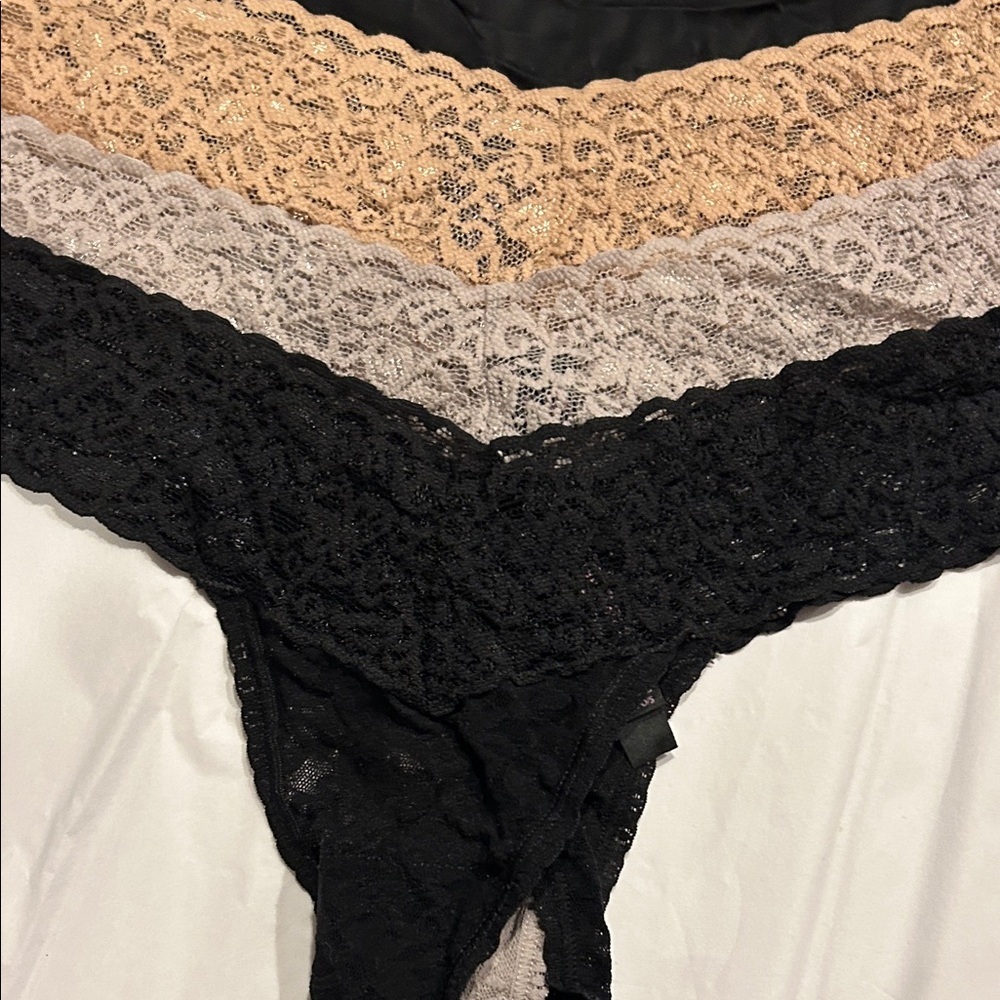 9 pair of Victoria’s Secret thong panties. Size large - Picture 7 of 8